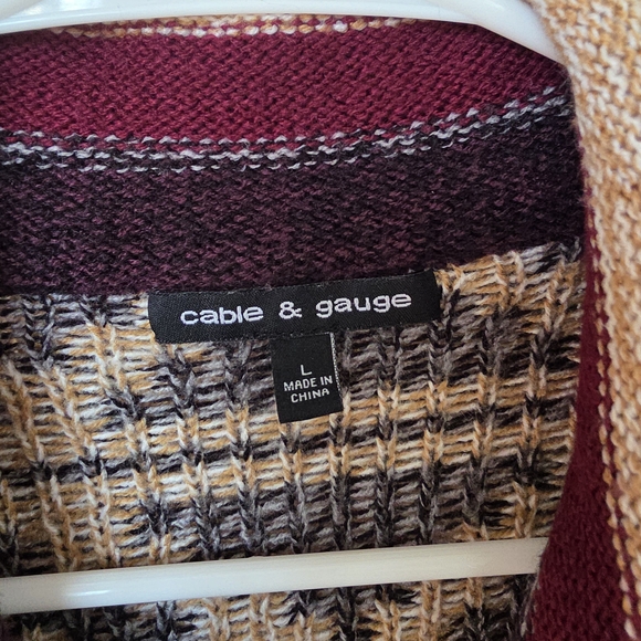 Cable & Gauge Multicolor Patterned Cardigan - Picture 4 of 4